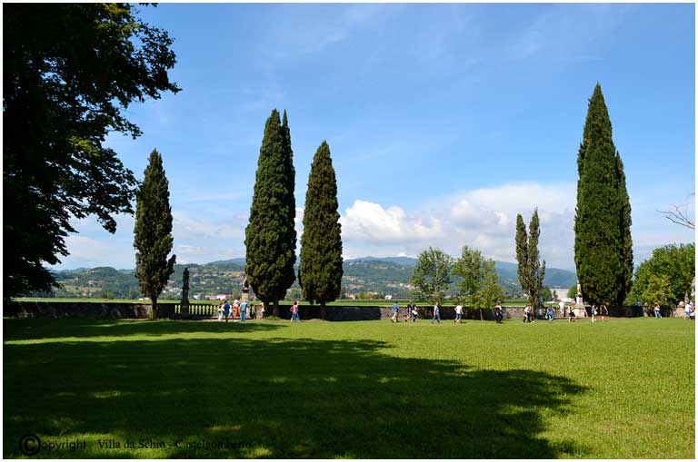 Castelgomberto: foto del parco della Villa.