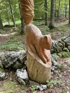 Statua in legno - Percorso "Bosco delle Meraviglie" a Tonezza 