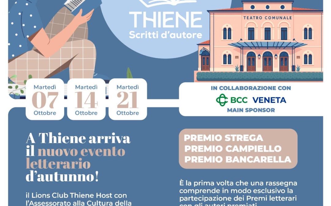 La Rassegna Letteraria al Teatro comunale – Thiene Scritti d’Autore